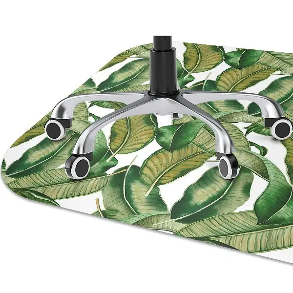 Mata pod krzesło do biura Liście botaniczne