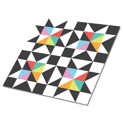 Panel kafelek winylowy 30x30 cm Geometryczny kolorowy motyw