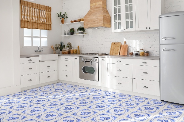 Samoprzylepne kafelki PCV Kwiatek Azulejos