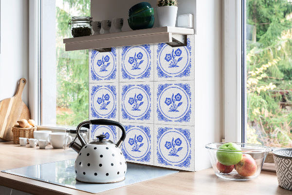 Samoprzylepne kafelki PCV Kwiatek Azulejos