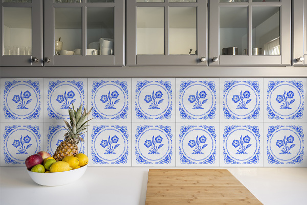 Samoprzylepne kafelki PCV Kwiatek Azulejos