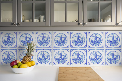 Samoprzylepne panele winylowe Wiatrak styl Azulejos