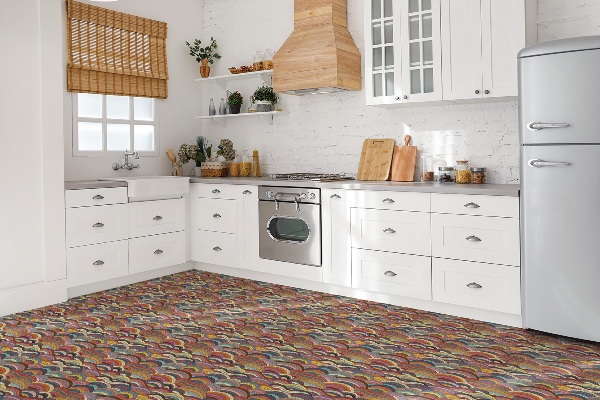 Samoprzylepne kafelki PCV Patchwork fale