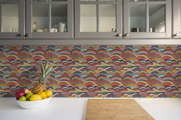 Samoprzylepne kafelki PCV Patchwork fale