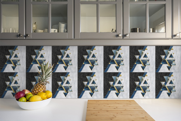 Kafelki winylowe Geometryczna kolorowa abstrakcja