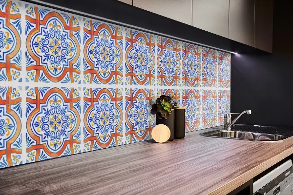 Panel ścienny dekoracyjny Grafika w stylu Azulejos