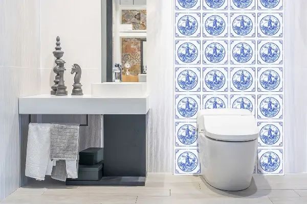 Panel samoprzylepny Wiatrak styl Azulejos