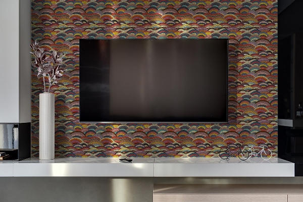 Panel ścienny pcv Dekoracyjny Patchwork fale