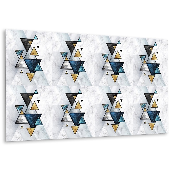 Panel dekoracyjny Abstrakcja marmur trójkąty