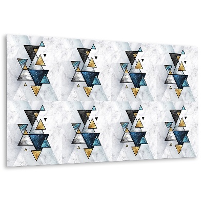 Panel dekoracyjny Abstrakcja marmur trójkąty