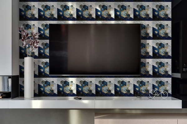 Panel samoprzylepny Heksagony abstrakcja