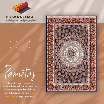 Modny dywan winylowy Geometryczna mandala
